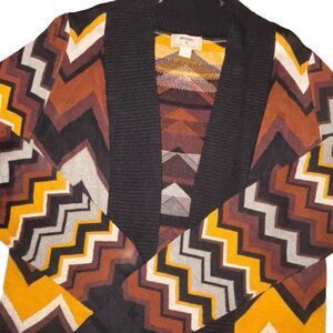 Missoni X Target Chevron Knit Cardigan Sweater Size S With Pockets Multicolor